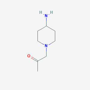 Chemical structure of 1-(4-Aminopiperidin-1-yl)propan-2-one
