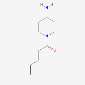 Chemical structure of 1-(4-aminopiperidin-1-yl)pentan-1-one