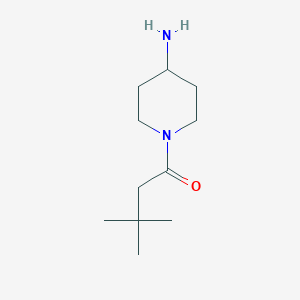 Chemical structure of 1-(4-aminopiperidin-1-yl)-3,3-dimethylbutan-1-one