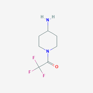 Chemical structure of 1-(4-Aminopiperidin-1-yl)-2,2,2-trifluoroethanone