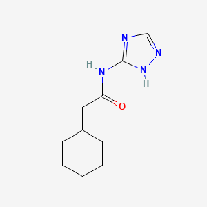 Chemical structure of 1-(4-aminopiperidin-1-yl)-2-(1h-pyrazol-1-yl)ethan-1-one