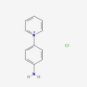 Chemical structure of 1-(4-Aminophenyl)pyridin-1-ium chloride