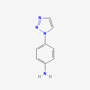 Chemical structure of 4-(1H-1,2,3-triazol-1-yl)aniline