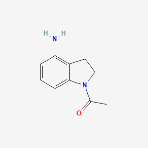 Chemical structure of 1-(4-Aminoindolin-1-yl)ethanone