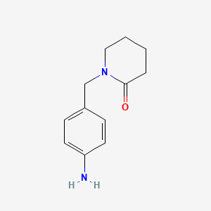 Chemical structure of 1-(4-Aminobenzyl)piperidin-2-one