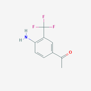 Chemical structure of 1-(4-Amino-3-(Trifluoromethyl)Phenyl)Ethanone