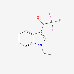 Chemical structure of 1-(4,6-Dimethyl-1H-indol-1-yl)-2,2,2-trifluoroethanone