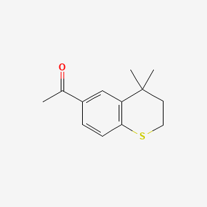 Chemical structure of 1-(4,4-Dimethylthiochroman-6-yl)ethanone