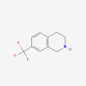 Chemical structure of 1-(4-(Trifluoromethyl)phenyl)cyclopropanamine