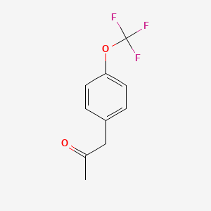 Chemical structure of 1-(4-(Trifluoromethoxy)Phenyl)Propan-2-One