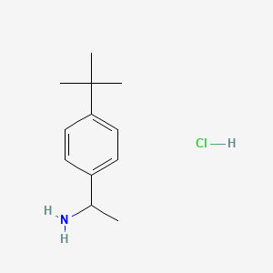 Chemical structure of 1-(4-tert-Butylphenyl)ethanamine HCl