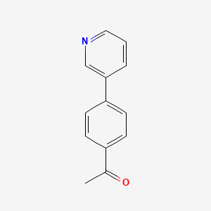 Chemical structure of 1-[4-(3-Pyridinyl)phenyl]ethanone
