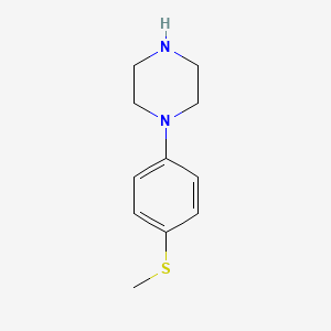 Chemical structure of 1-(4-(Methylthio)phenyl)piperazine