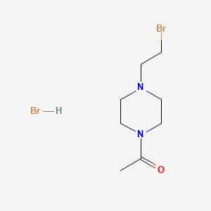 Chemical structure of 1-Acetyl-4-(2-bromoethyl)piperazine hydrobromide