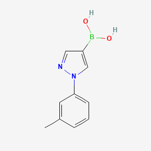 Chemical structure of 1-(3-Tolyl)-1H-pyrazole-4-boronic acid