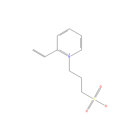 Chemical structure of 1-(3-Sulfonatopropyl)-2-vinylpyridinium