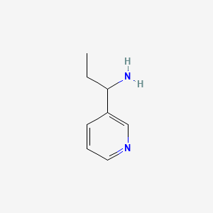 Chemical structure of 1-(3-Pyridyl)-1-propylamine
