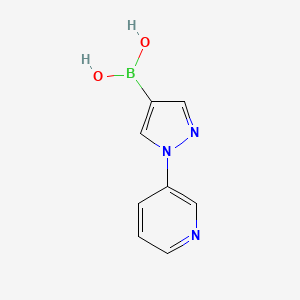 Chemical structure of 1-(3-Pyridyl)-1H-pyrazole-4-boronic acid