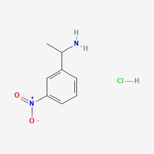 Chemical structure of 1-(3-Nitrophenyl)ethanamine hydrochloride