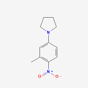 Chemical structure of 1-(3-Methyl-4-nitrophenyl)pyrrolidine
