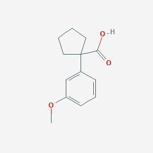 Chemical structure of 1-(3-Methoxyphenyl)cyclopentanecarboxylic acid