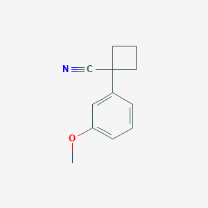 Chemical structure of 1-(3-METHOXYPHENYL)CYCLOBUTANECARBONITRILE