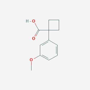 Chemical structure of 1-(3-Methoxyphenyl)cyclobutanecarboxylic acid