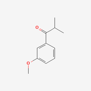 Chemical structure of 1-(3-Methoxyphenyl)-2-methylpropan-1-one