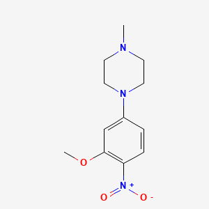 Chemical structure of 1-(3-Methoxy-4-nitrophenyl)-4-methylpiperazine