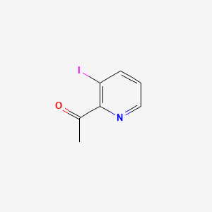 Chemical structure of 1-(3-Iodopyridin-2-yl)ethanone