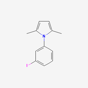 Chemical structure of 1-(3-Iodophenyl)-2,5-Dimethyl-1H-Pyrrole