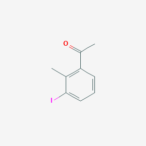 Chemical structure of 1-(3-Iodo-2-methylphenyl)ethanone