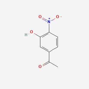 Chemical structure of 1-(3-Hydroxy-4-nitrophenyl)ethan-1-one