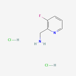 Chemical structure of (3-Fluoropyridin-2-yl)methanamine dihydrochloride