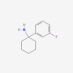 Chemical structure of 1-(3-Fluorophenyl)cyclohexylamine