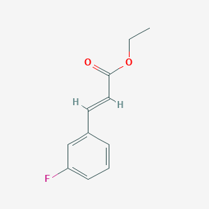 Chemical structure of 1-(3-fluorophenyl)cyclobutane-1-carboxylic acid