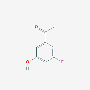 Chemical structure of 1-(3-Fluoro-5-hydroxyphenyl)ethanone