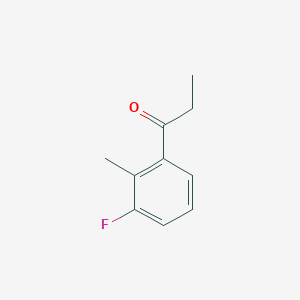 Chemical structure of 1-(3-Fluoro-2-methylphenyl)propan-1-one
