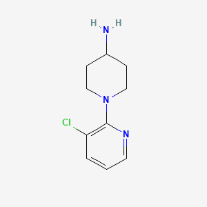 Chemical structure of 1-(3-Chloropyridin-2-yl)piperidin-4-amine