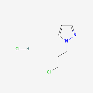 Chemical structure of 1-(3-Chloropropyl)-1H-pyrazole hydrochloride