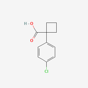Chemical structure of 1-(3-Chlorophenyl)cyclobutanecarboxylic acid