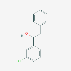 Chemical structure of 1-(3-Chlorophenyl)-2-phenylethan-1-ol