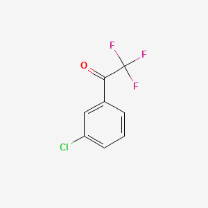 Chemical structure of 1-(3-Chlorophenyl)-2,2,2-trifluoroethanone
