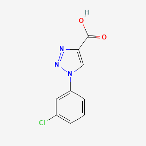 Chemical structure of 1-(3-Chlorophenyl)-1H-1,2,3-triazole-4-carboxylic acid