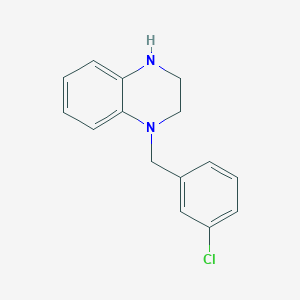 Chemical structure of 1-(3-Chlorobenzyl)-1,2,3,4-tetrahydroquinoxaline