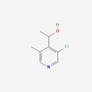 Chemical structure of 1-(3-Chloro-5-methylpyridin-4-yl)ethanol