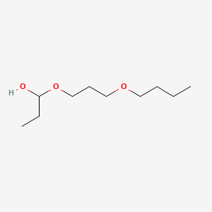 Chemical structure of 1-(3-butoxypropoxy)propan-1-ol