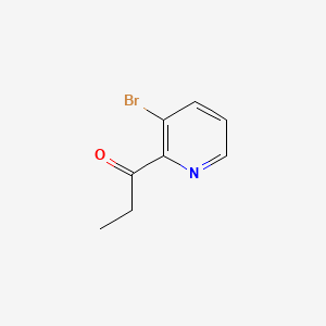 Chemical structure of 1-(3-Bromopyridin-2-yl)propan-1-one