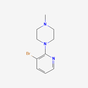 Chemical structure of 1-(3-Bromopyridin-2-yl)-4-methylpiperazine