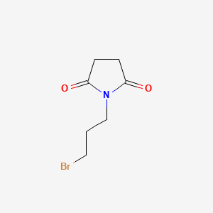 Chemical structure of 1-(3-Bromopropyl)pyrrolidine-2,5-dione